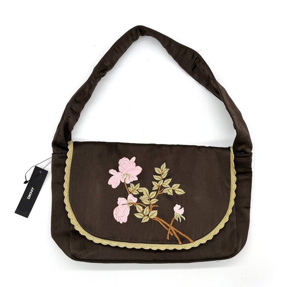 Dkny Handbags - NWT Vintage DKNY Floral Satin Bag